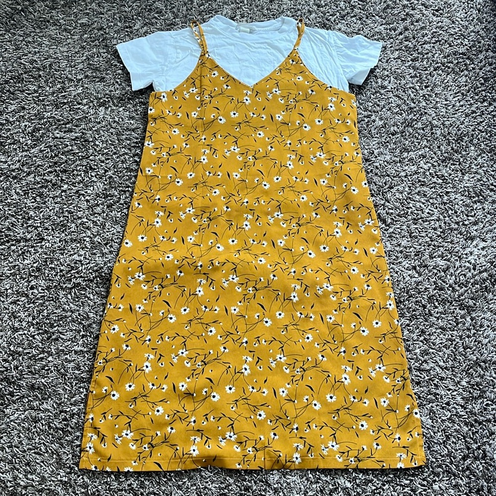 Kooding woody flower long dress